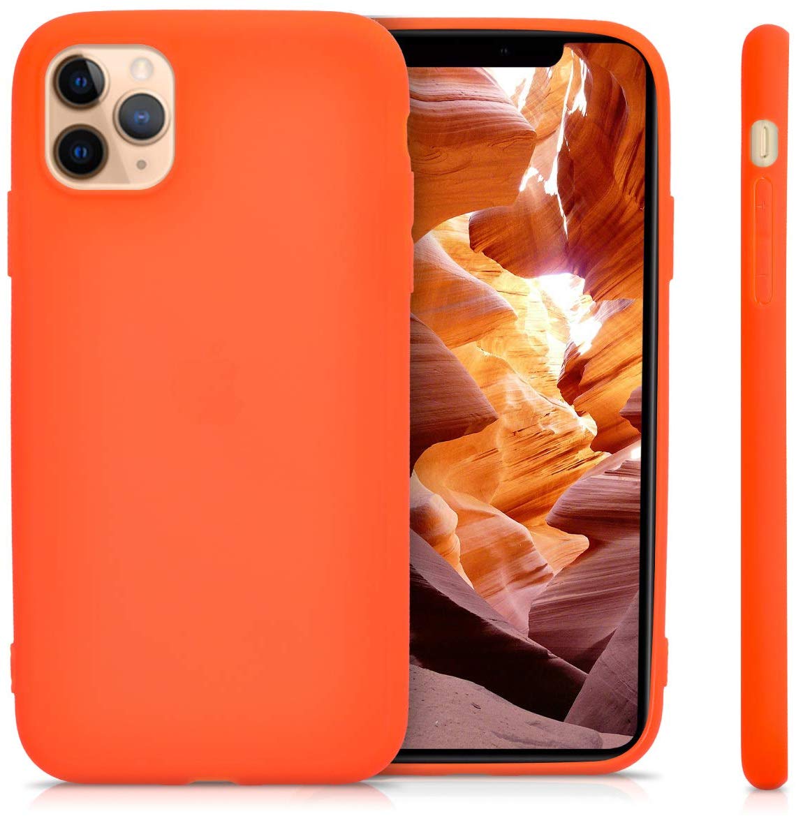 KW iPhone 11 Θήκη Σιλικόνης TPU - Neon Orange - 49783.69