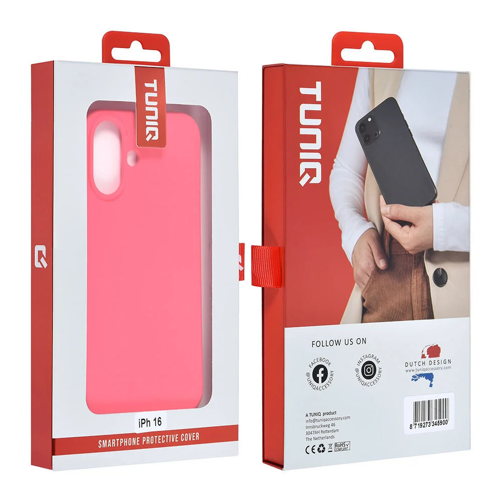 Tuniq iPhone 16 Θήκη Σιλικόνης - Hot Pink