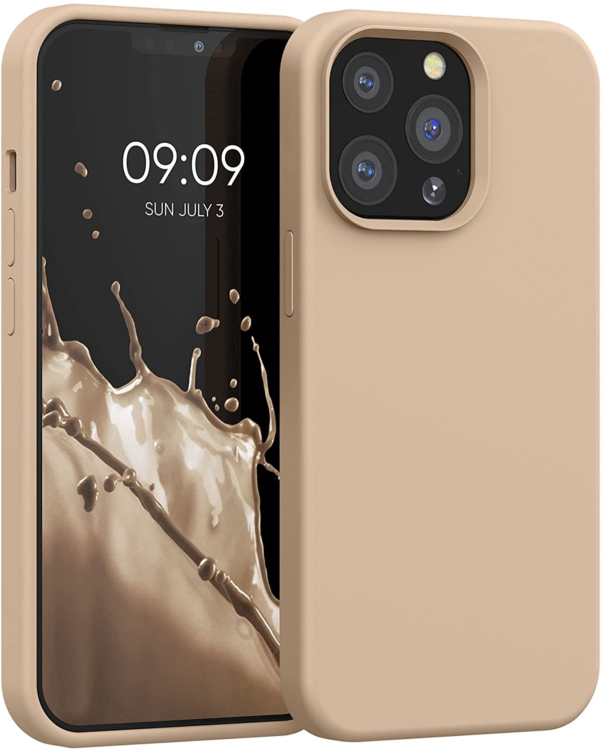 KW iPhone 13 Pro Θήκη Σιλικόνης Rubberized TPU - Mother of Pearl - 55880.154