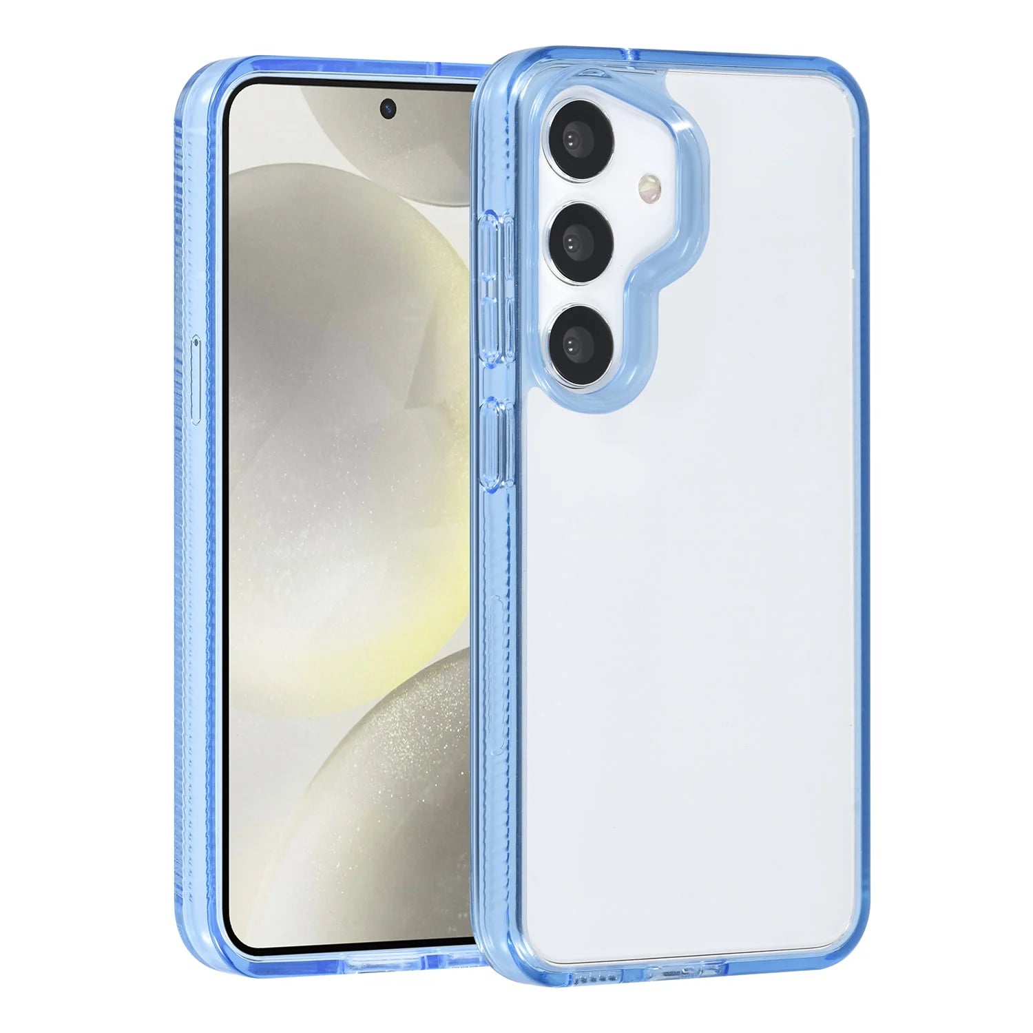 Tuniq Samsung Galaxy S24 - Σκληρή Θήκη με Πλαίσιο Σιλικόνης - Light Blue