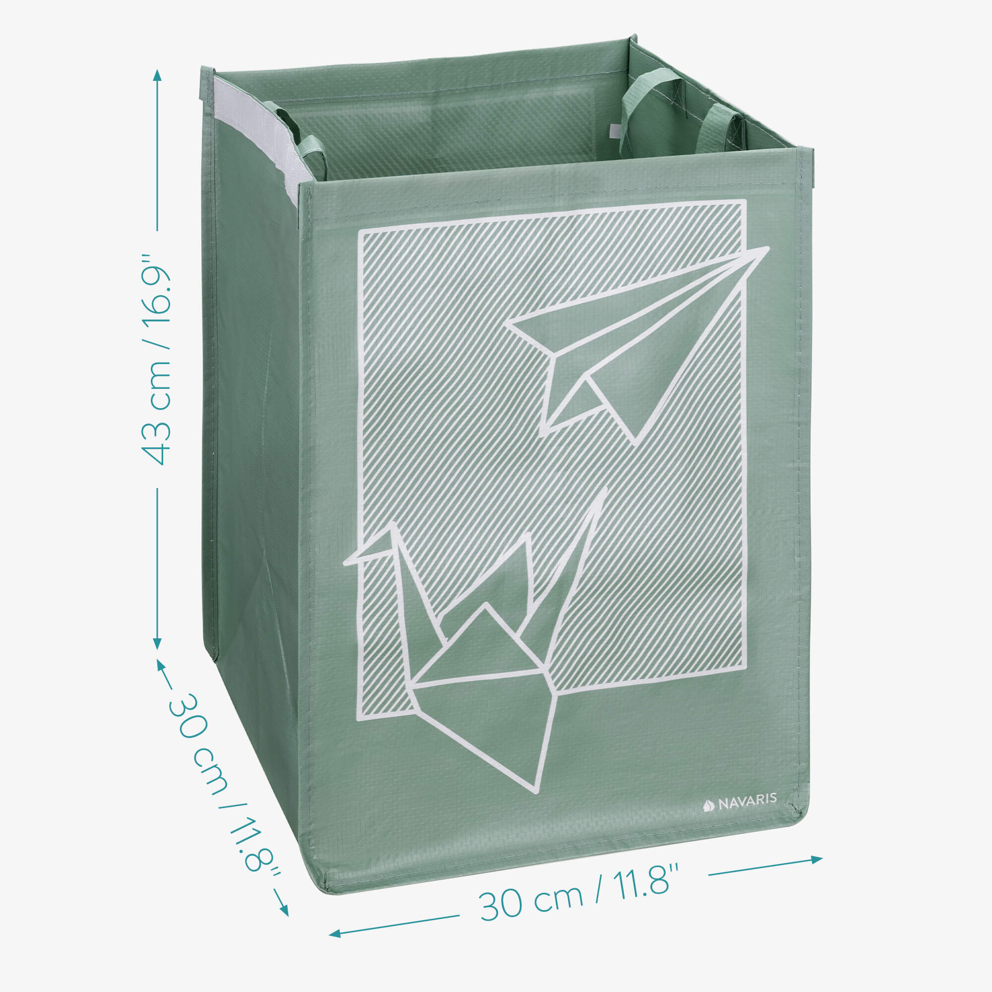 Navaris Σετ με 3 Σάκους Ανακύκλωσης - Green / Light Green / Grey - 55818.01