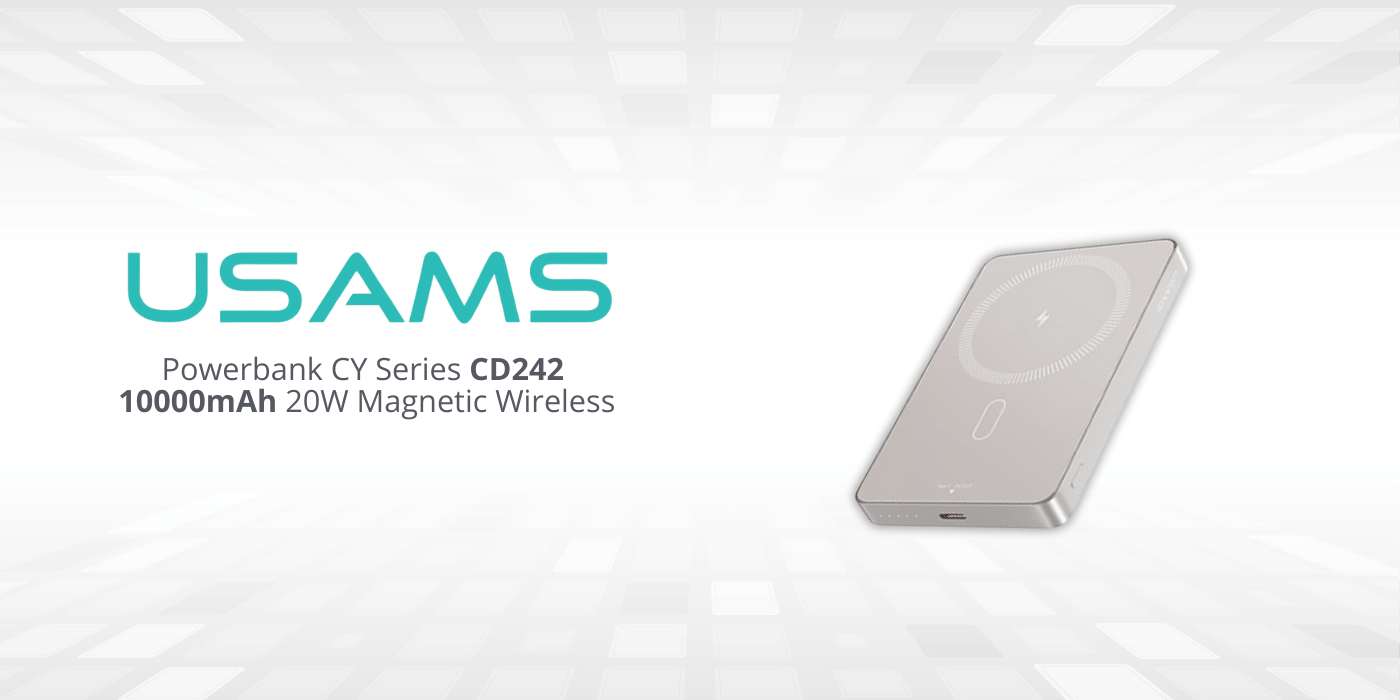 USAMS CD242 CY Series Ασύρματο PowerBank 10000mAh 20W - Titanium
