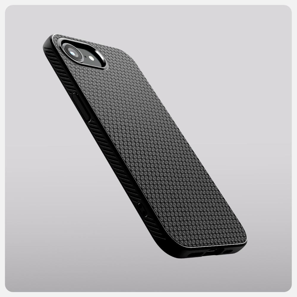 Spigen iPhone 16e Liquid Air Mag - Θήκη Σιλικόνης με Magsafe - Matte Black
