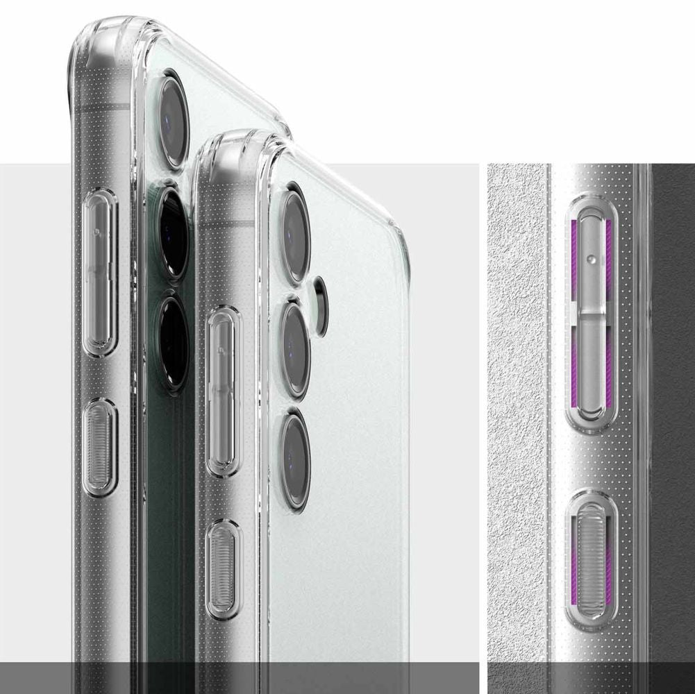 Ringke Samsung Galaxy S23 FE Fusion Σκληρή Θήκη με Πλαίσιο Σιλικόνης - Ματ Διάφανη