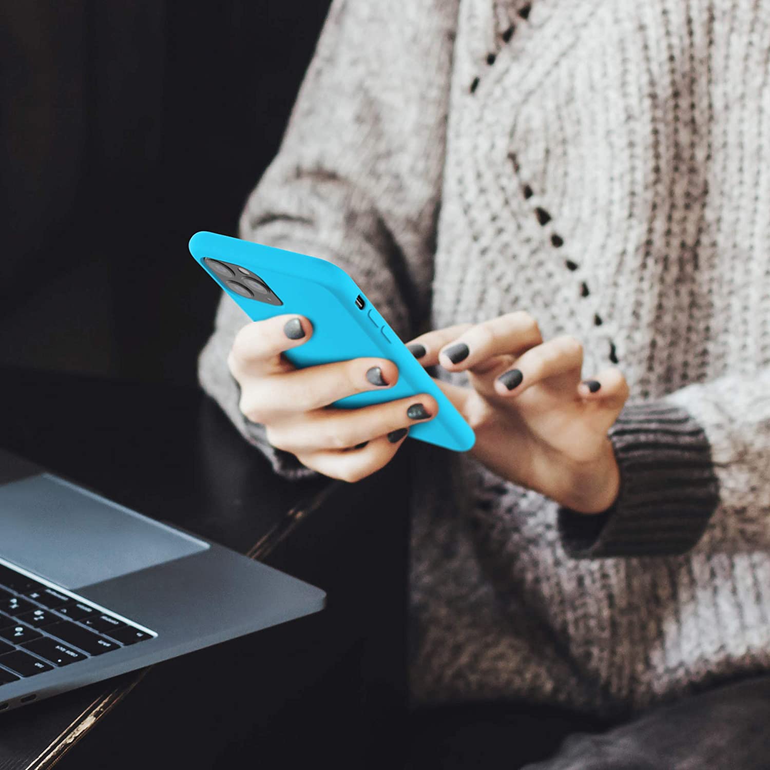 KW iPhone 11 Pro Θήκη Σιλικόνης Rubber TPU - Ice Blue - 49726.205