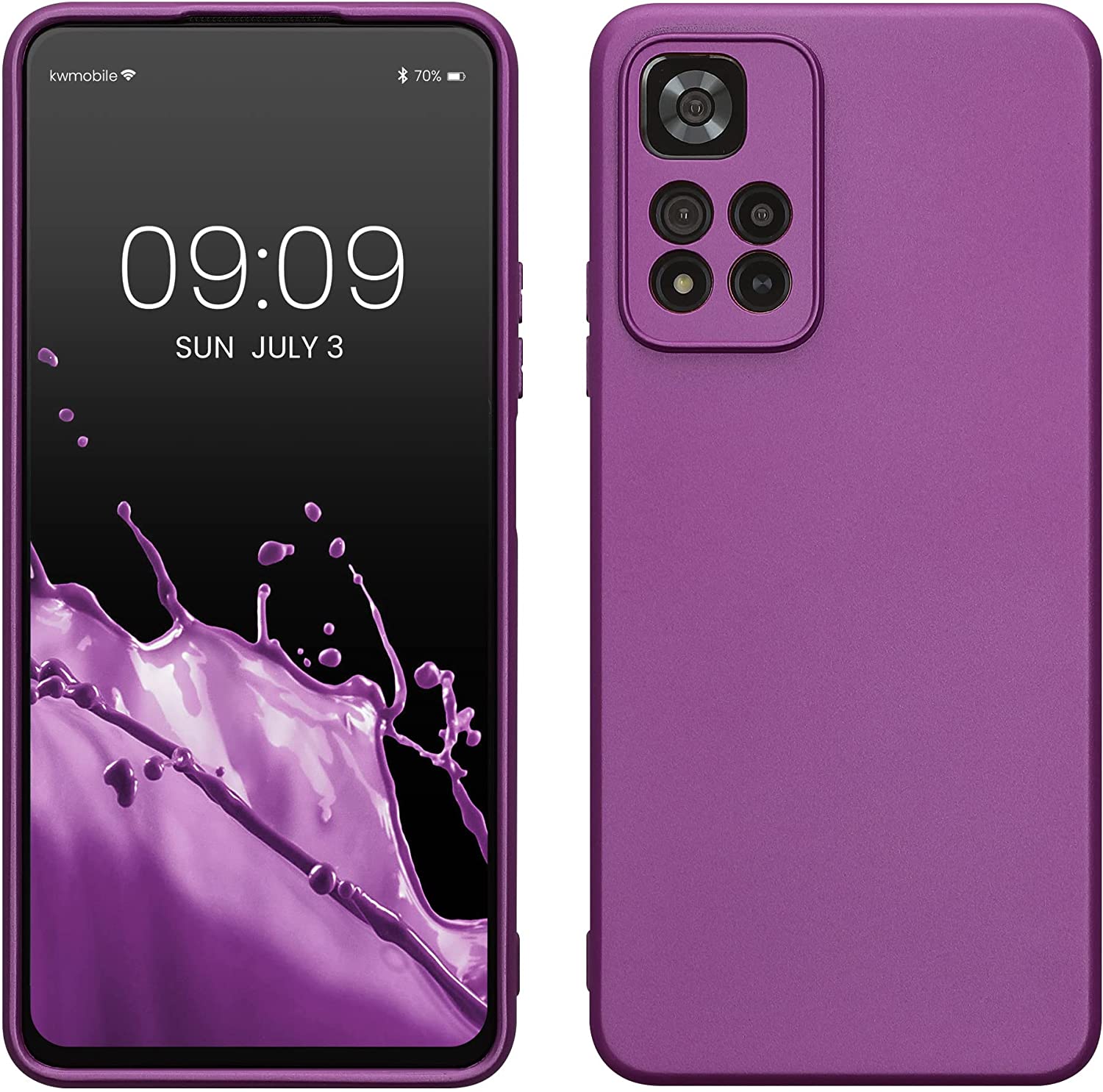 KW Xiaomi Redmi Note 11 Pro+ 5G Θήκη Σιλικόνης TPU - Metallic Violet - 58096.240
