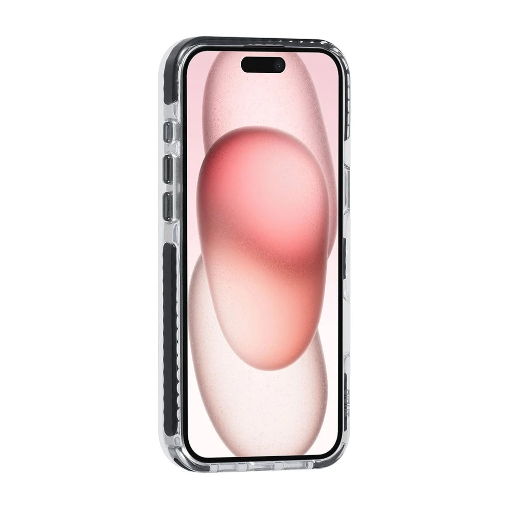 Tuniq iPhone 16 Plus - MagSafe Σκληρή Θήκη με Πλαίσιο Σιλικόνης και Λουράκι - Διάφανη / Black