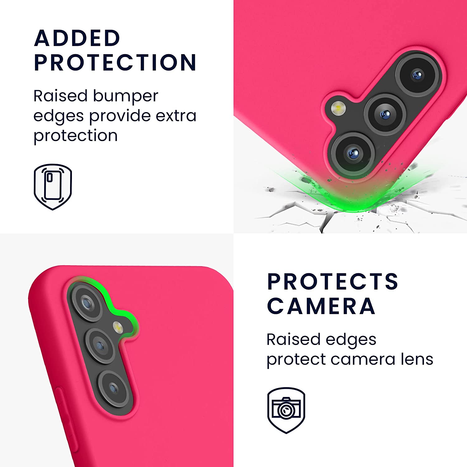 KW Samsung Galaxy A54 5G Θήκη Σιλικόνης TPU - Neon Pink - 60796.77