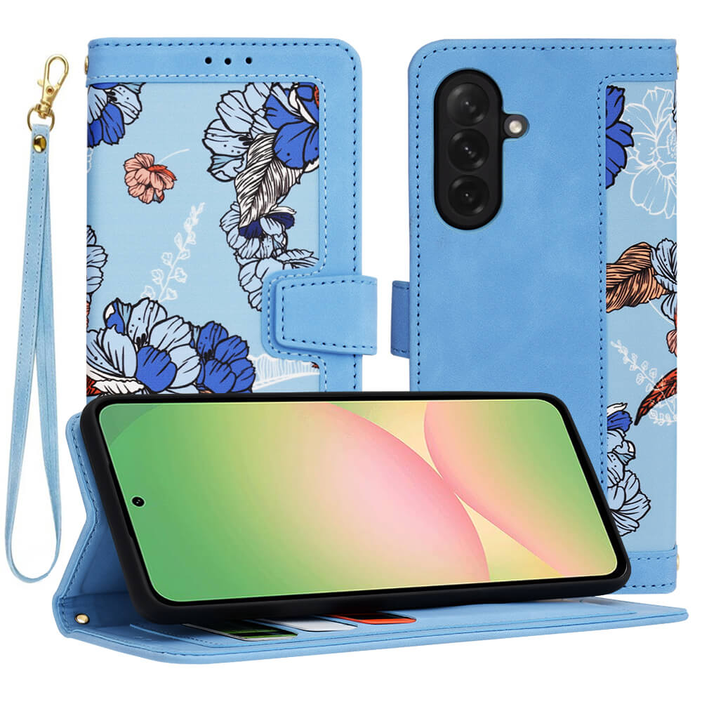 Techsuit Samsung Galaxy A56 5G - FlipCraft - Θήκη Πορτοφόλι από Δερματίνη - Vibrant Blue