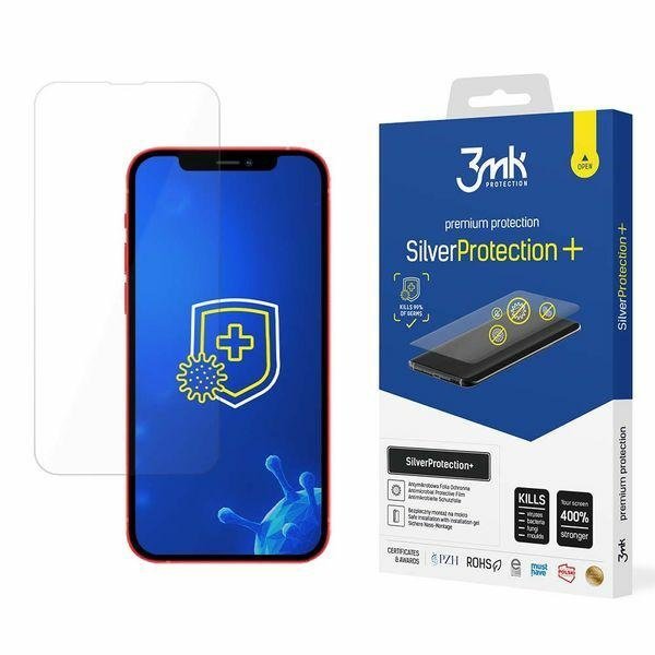 3MK iPhone 13 / iPhone 13 Pro Silver Protect+ Wet - mounted Antimicrobial Film 0,21mm Προστατευτικό Φιλμ Οθόνης - Διάφανο