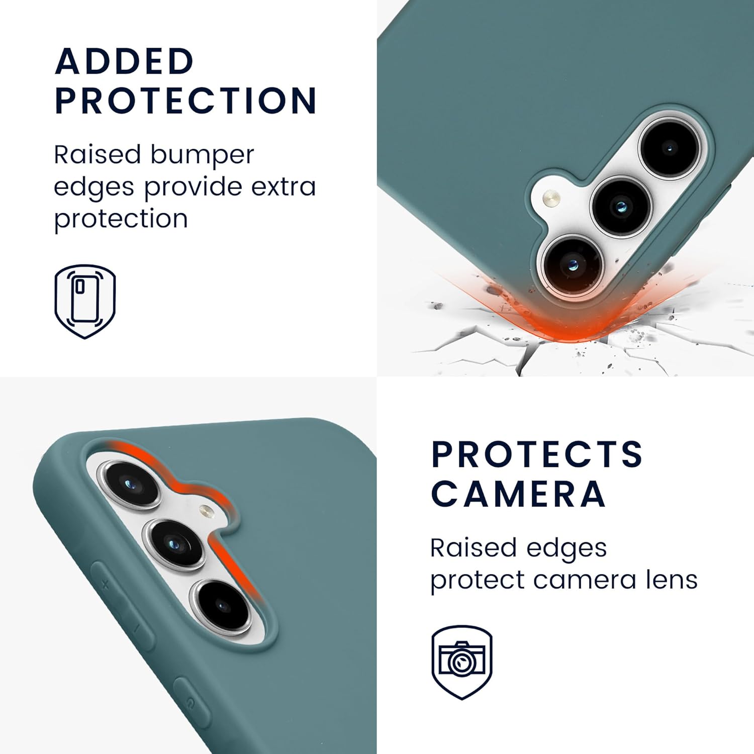 KW Samsung Galaxy A35 5G Λεπτή Θήκη Σιλικόνης TPU - Arctic Night