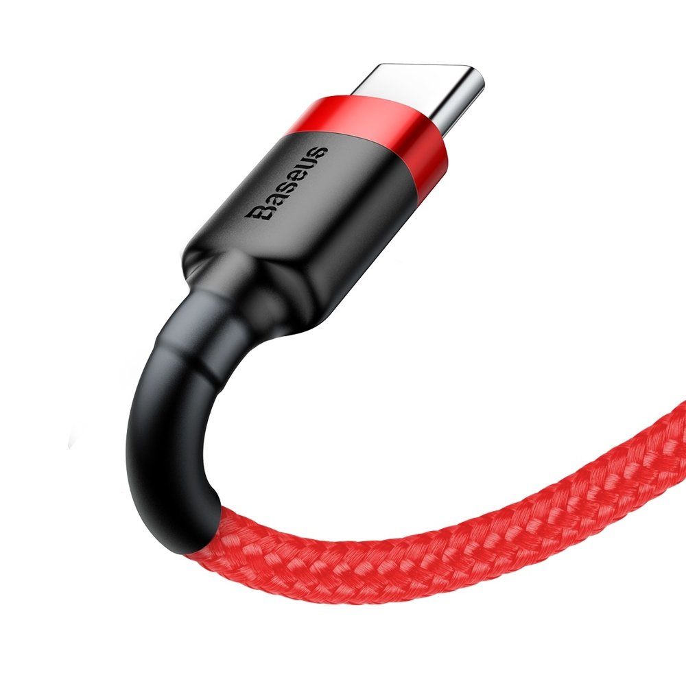 Baseus Cafule Cable Type-C 2A - Καλώδιο Δεδομένων και Φόρτισης Type-C 3M - Red - CATKLF-U09