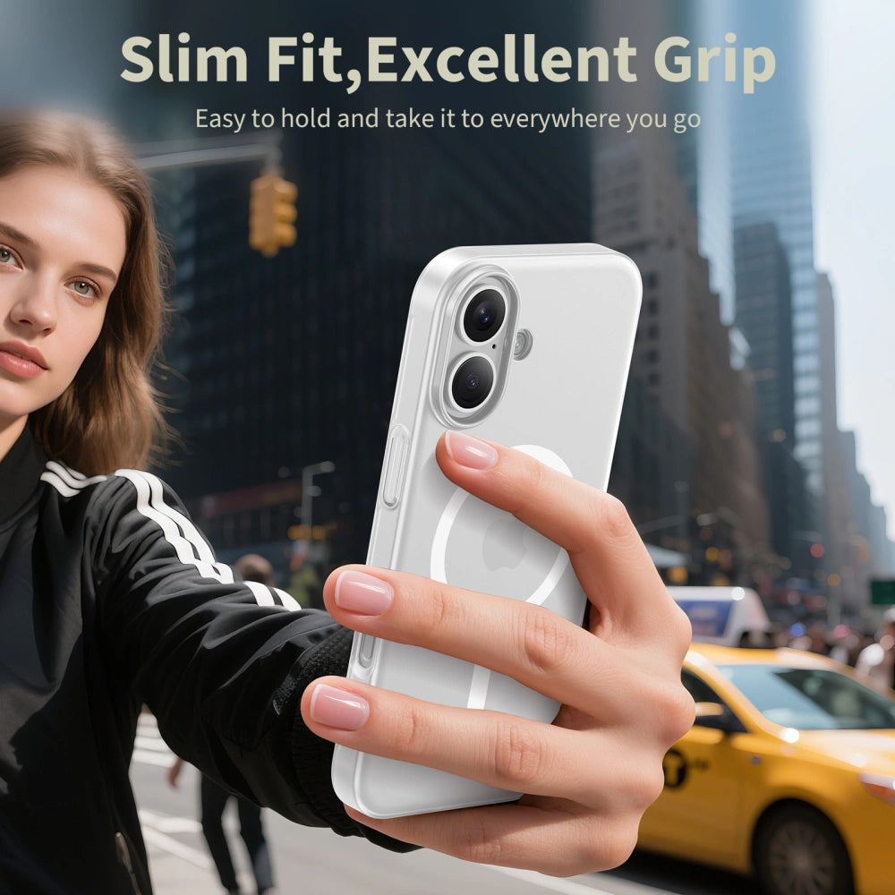 Tech-Protect iPhone 17 MagSlim - Σκληρή Θήκη με MagSafe - Matte / White