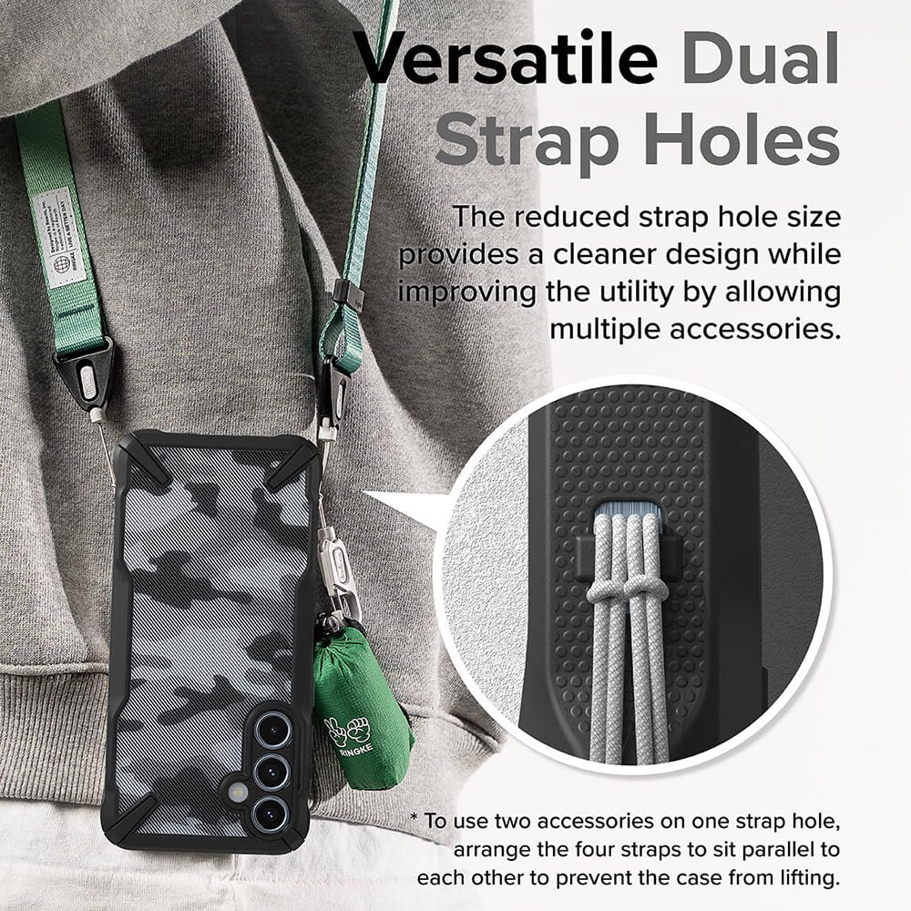 Ringke Samsung Galaxy A55 5G - Fusion X - Σκληρή Θήκη με Πλαίσιο Σιλικόνης - Camo Black