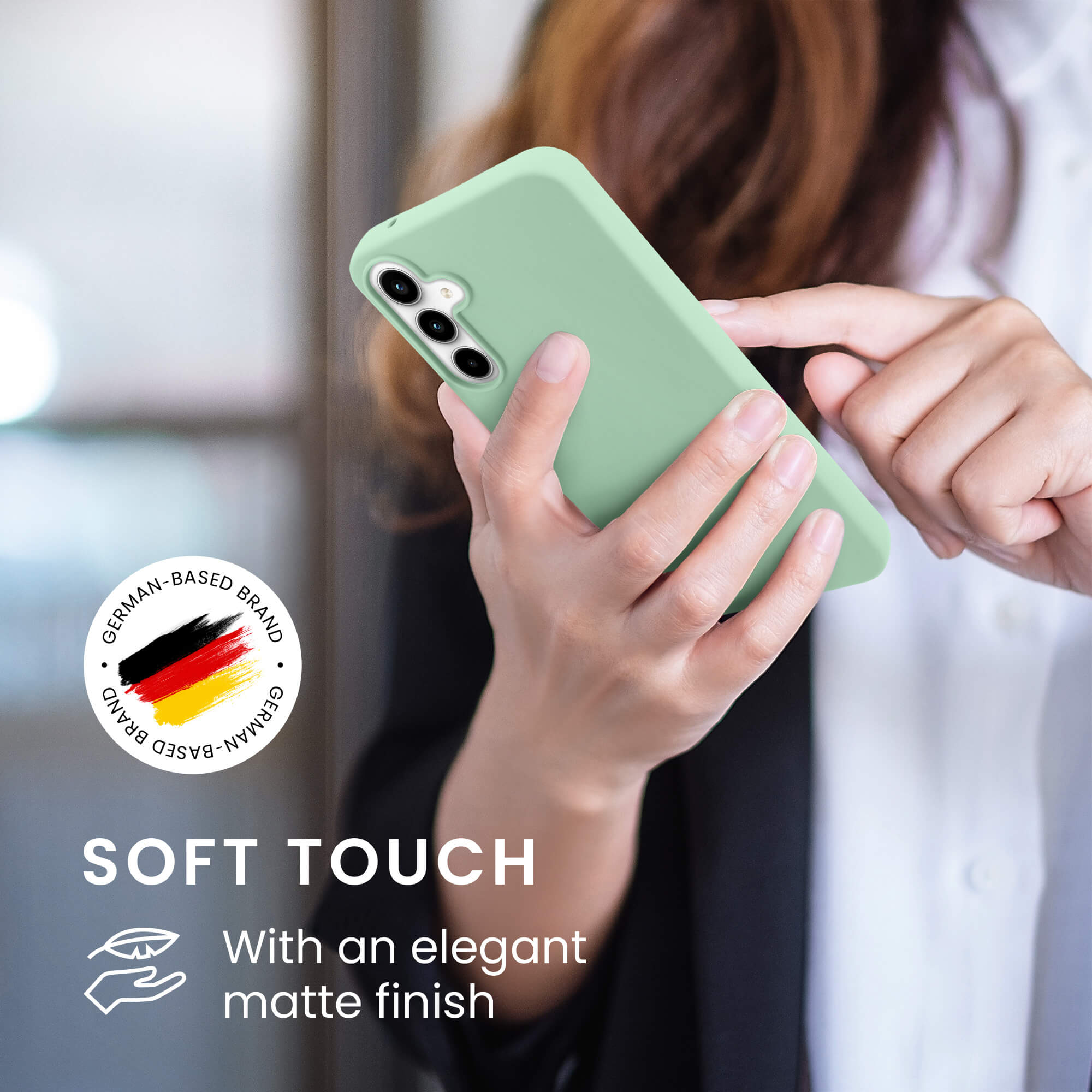 KW Samsung Galaxy A55 5G Λεπτή Θήκη Σιλικόνης TPU - Matte Mint Green