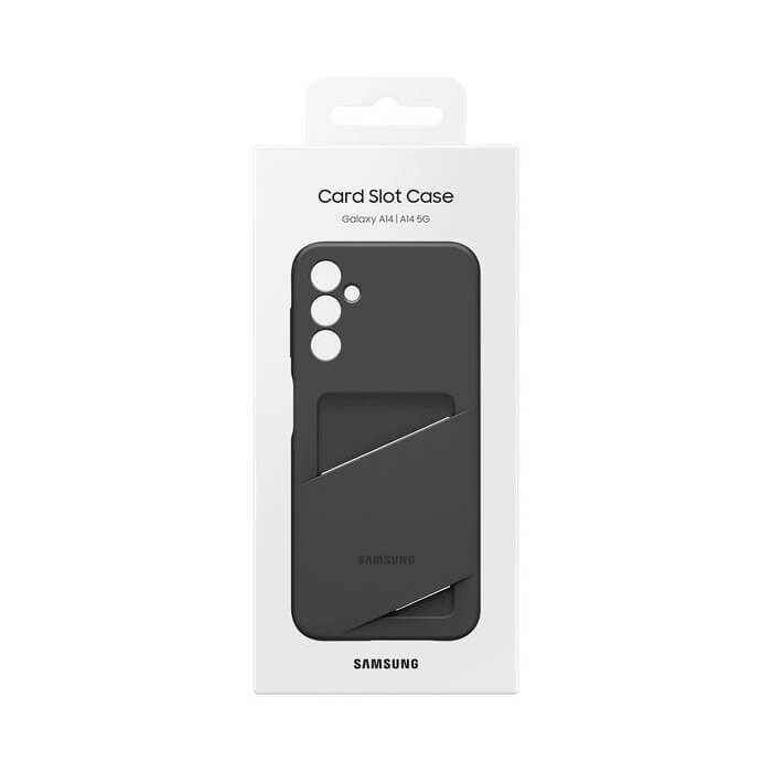Samsung Card Slot Cover Samsung Galaxy A14 5G Θήκη Σιλικόνης με Υποδοχή για Κάρτα - Black - EF-OA146TBEGWW