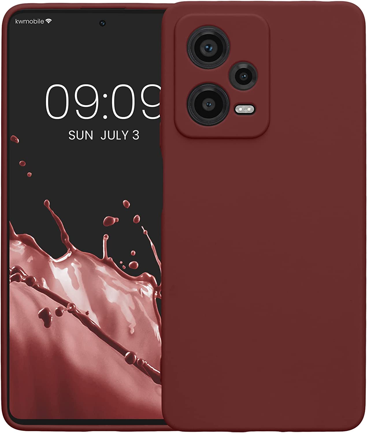 KW Xiaomi Redmi Note 12 Pro Θήκη Σιλικόνης TPU - Bordeaux Purple - 60685.187