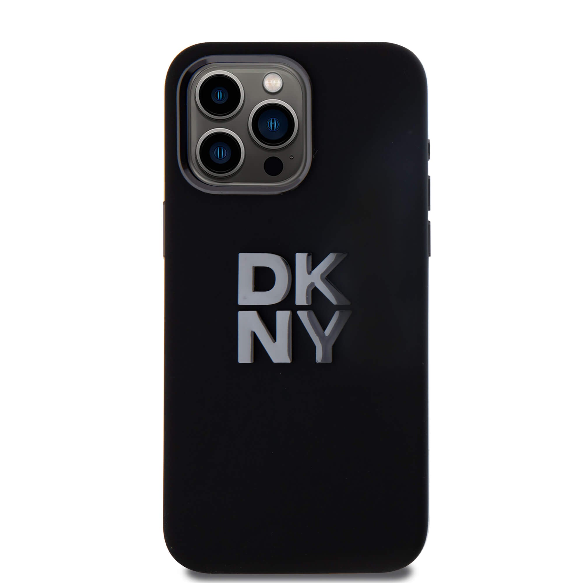 DKNY iPhone 15 Pro Max - Liquid Silicone Metal Logo - Σκληρή Θήκη με Πλαίσιο Σιλικόνης - Black