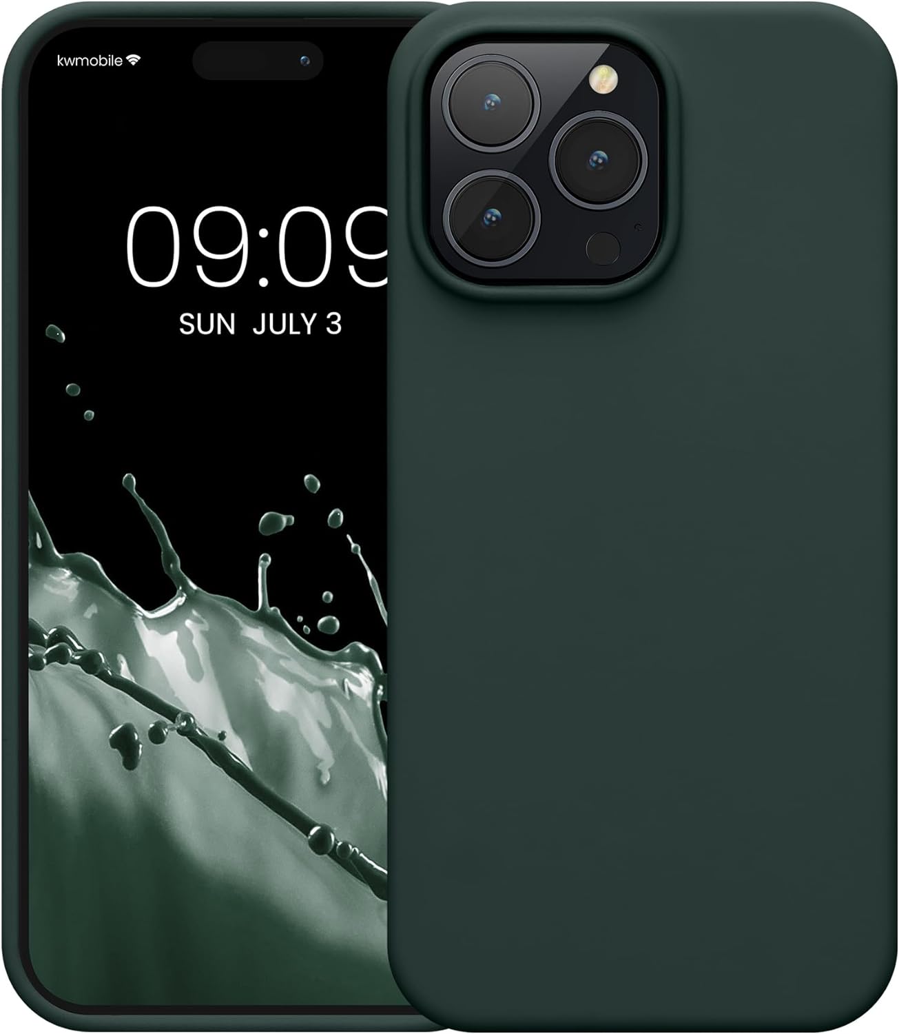 KW iPhone 14 Pro Max Θήκη Σιλικόνης Rubberized TPU - Moss Green