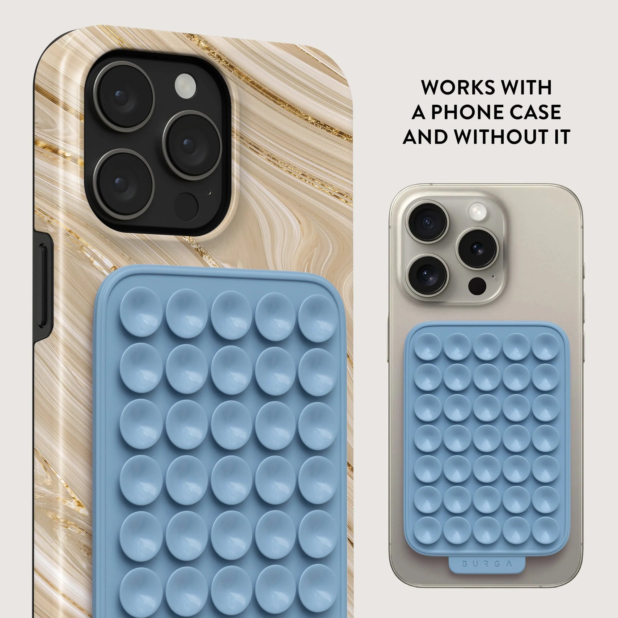 Burga StickPad Αξεσουάρ Στερέωσης Κινητού με Ενσωματωμένες Βεντούζες - Aqua