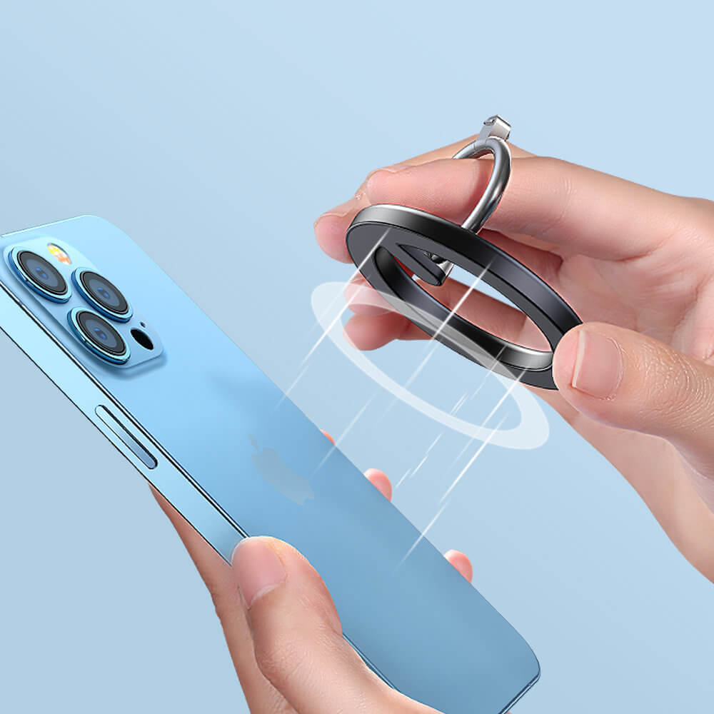 Joyroom Kit Multifunctional Μαγνητική Βάση Αυτοκινήτου Αεραγωγού και Μαγνητικό Δαχτυλίδι Συγκράτησης Κινητού - Black - JR-ZS294