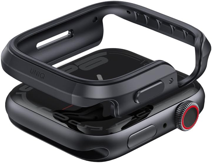 Uniq Θήκη Apple Watch 4 / 5 / 6 / 7 / 8 / 9 / SE / SE 2 - 44 / 45 mm Valencia Hybrid Υψηλής Προστασίας - Graphite