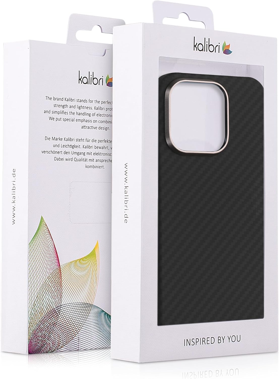 Kalibri iPhone 15 Pro Σκληρή Θήκη Aramid Fiber Body Armor - Black Matte - KLB000026EZ001C