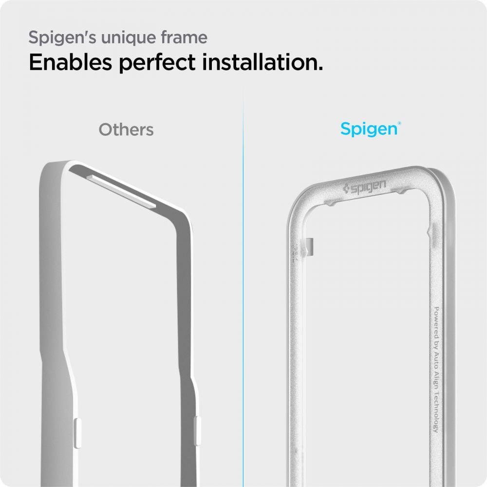 Spigen iPhone 13 / 13 Pro FC AlignMaster 2.5D Full Screen Case Friendly Tempered Glass Αντιχαρακτικό Γυαλί Οθόνης 9H - Black