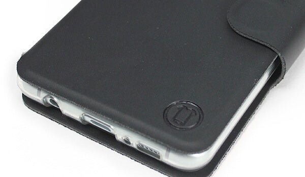 Mobiwear iPhone 14 Θήκη Βιβλίο Slim Flip - Μαύρη - S_BLB