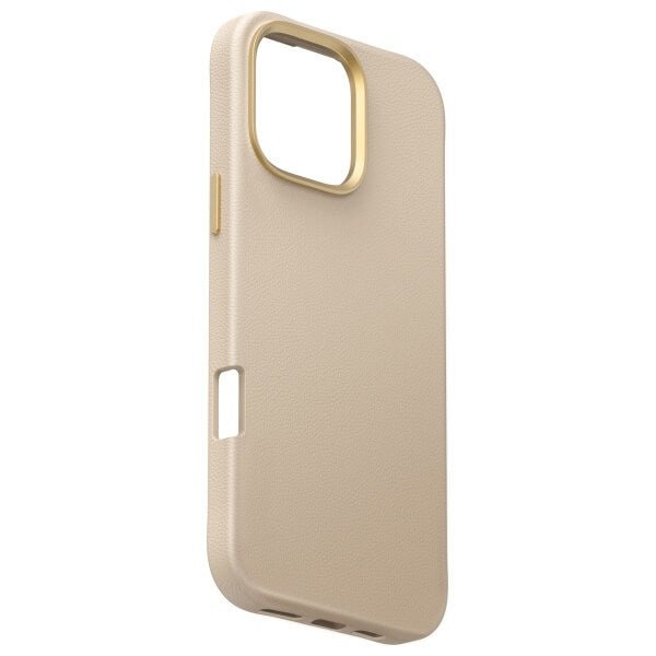 Uniq iPhone 16 Pro Max - Coehl Muse - Σκληρή Θήκη με Επένδυση Συνθετικού Δέρματος και Λουράκι - Cream
