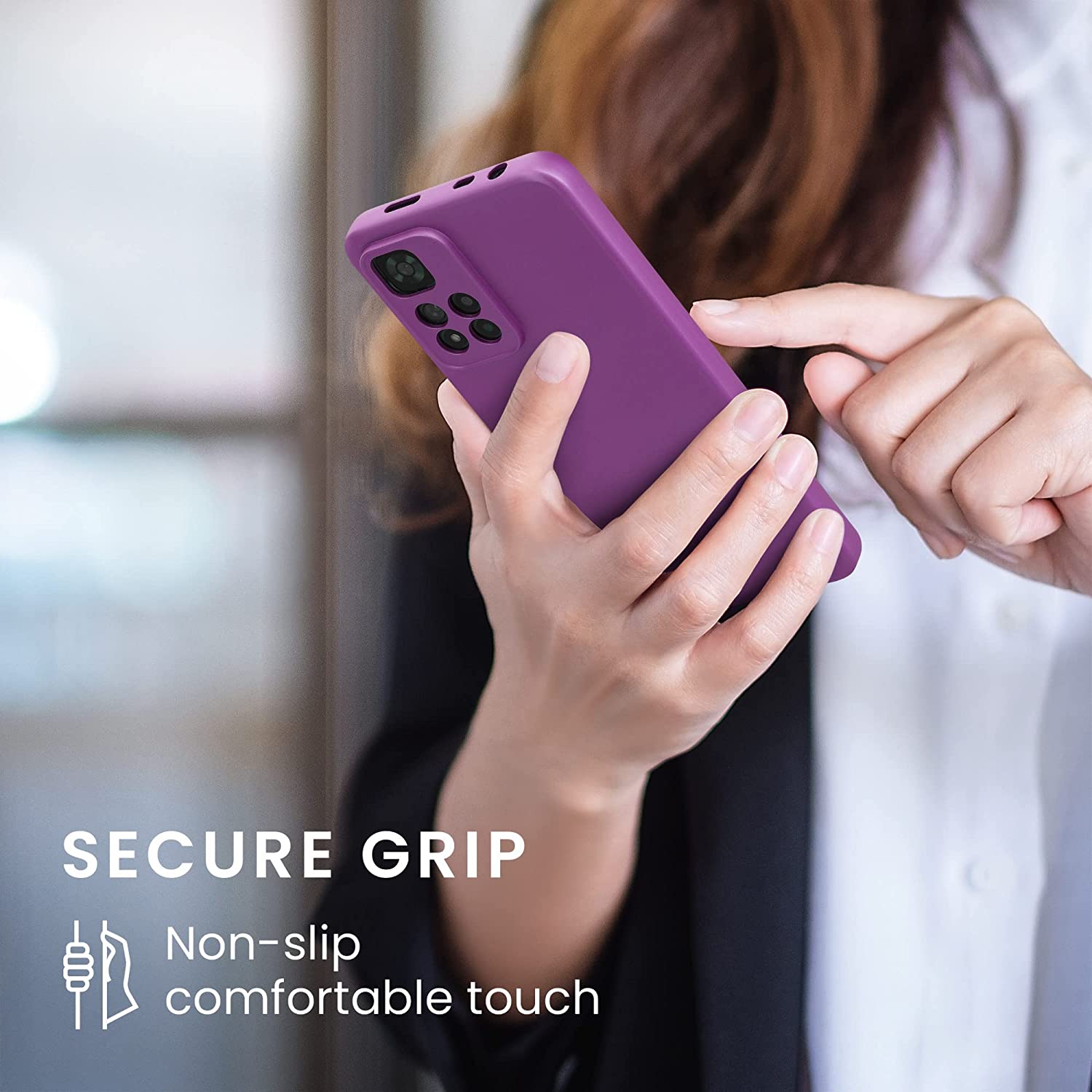 KW Xiaomi Redmi Note 11 Pro+ 5G Θήκη Σιλικόνης TPU - Metallic Violet - 58096.240