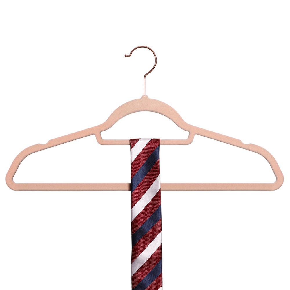 Songmics Σετ με 50 Βελούδινες Κρεμάστρες Ρούχων - Rose Gold / Light Pink - CRF21PK50