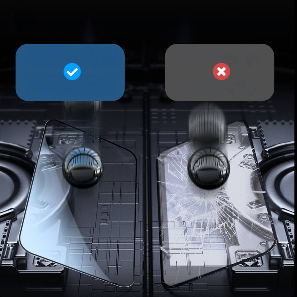 Baseus iPhone 13 Pro Max 0.3mm Ceramic Full Glass Full Screen Αντιχαρακτικό Γυαλί Οθόνης - 2 Τεμάχια - Black - SGQP030201