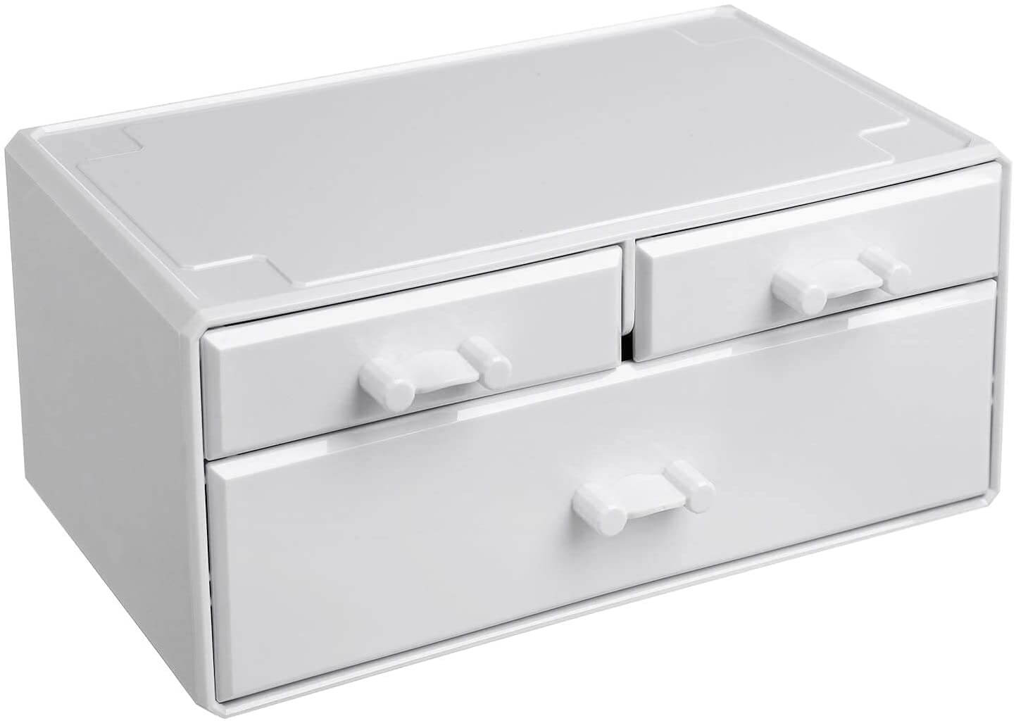 Songmics Ακρυλικός Οργανωτής Καλλυντικών με 6 Συρτάρια - White - JKA009WT