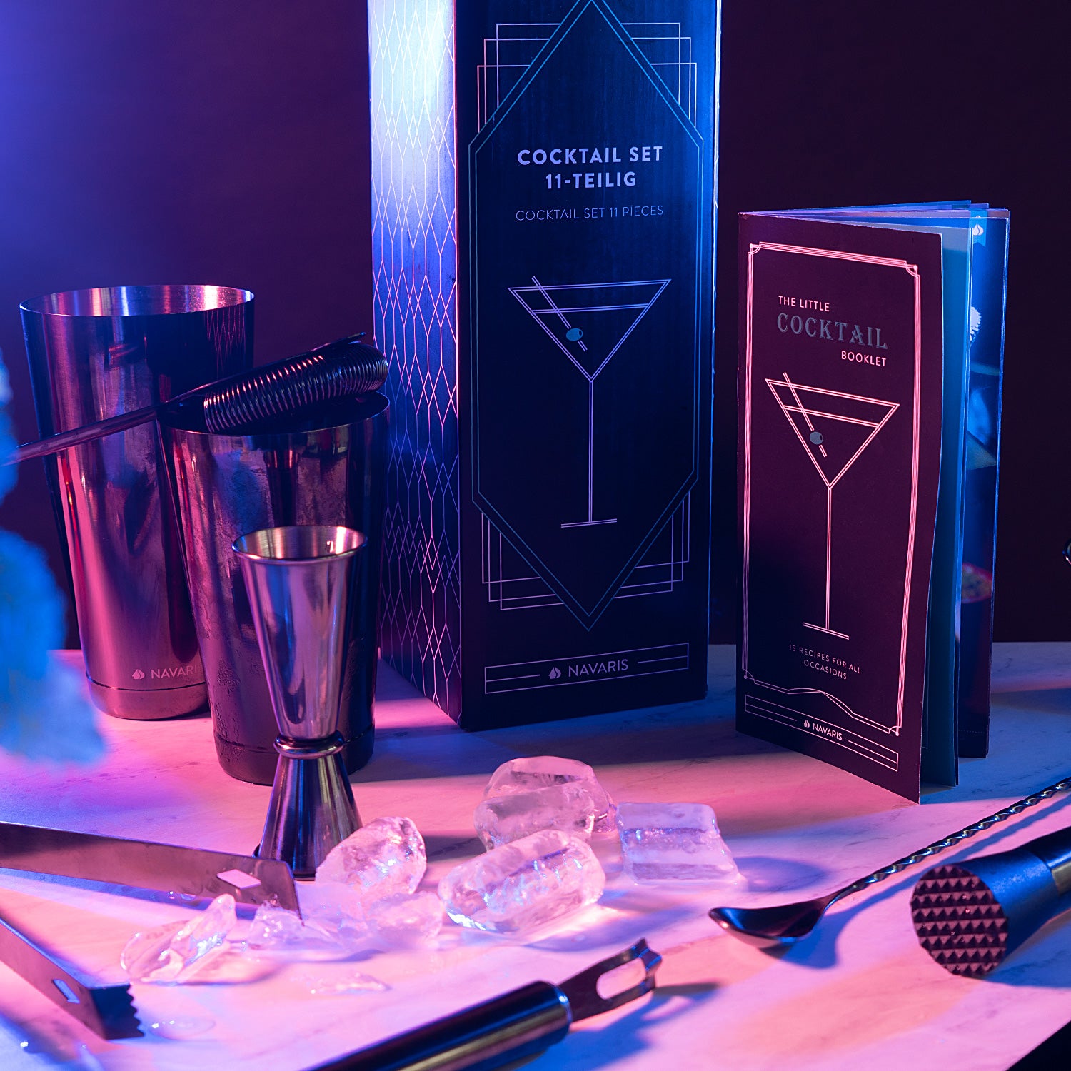 Navaris Σετ 11 Τεμαχίων για Cocktail - Stainless Steel - 49860.11.01