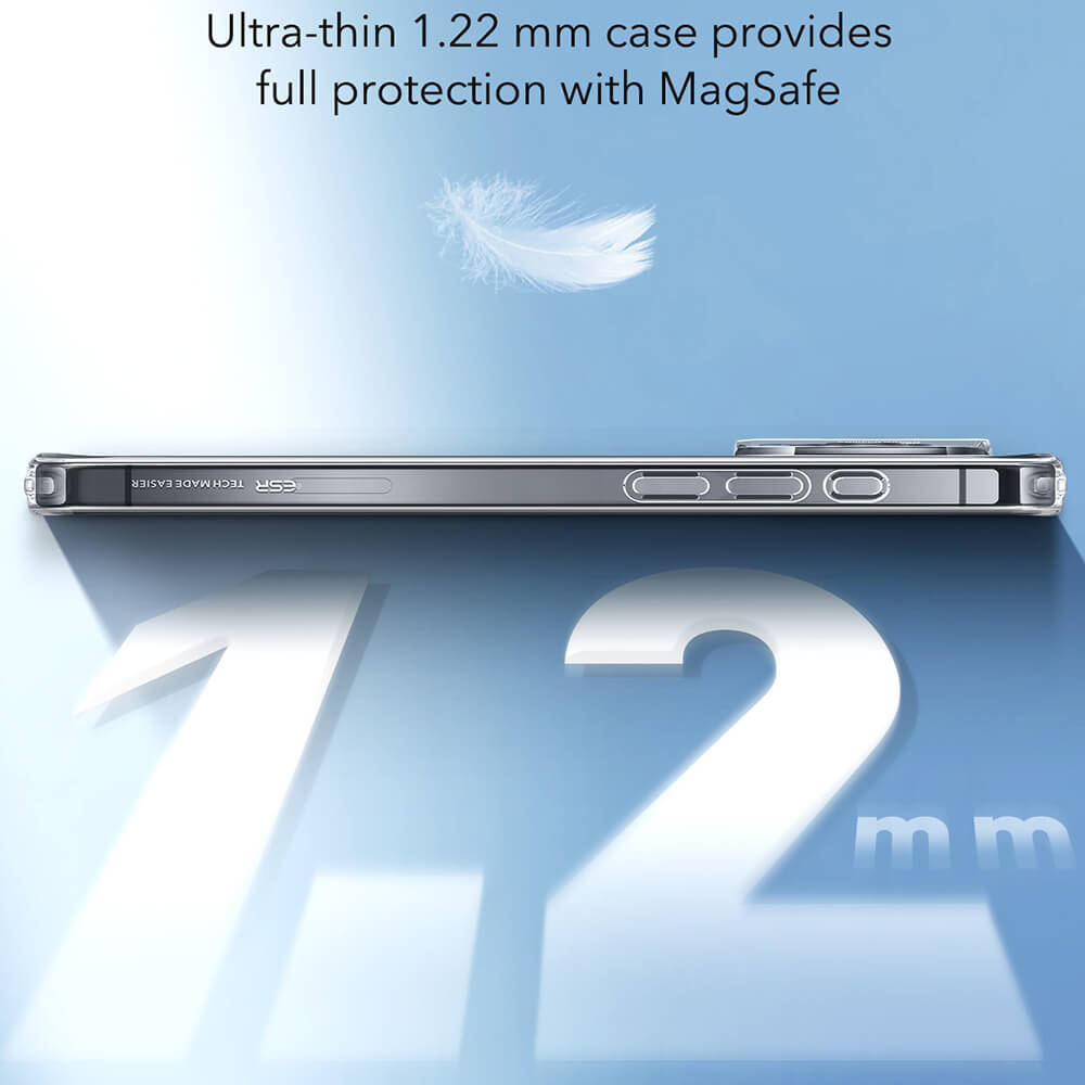 ESR iPhone 16 Zero HaloLock Λεπτή Θήκη Σιλικόνης με MagSafe - Διάφανη