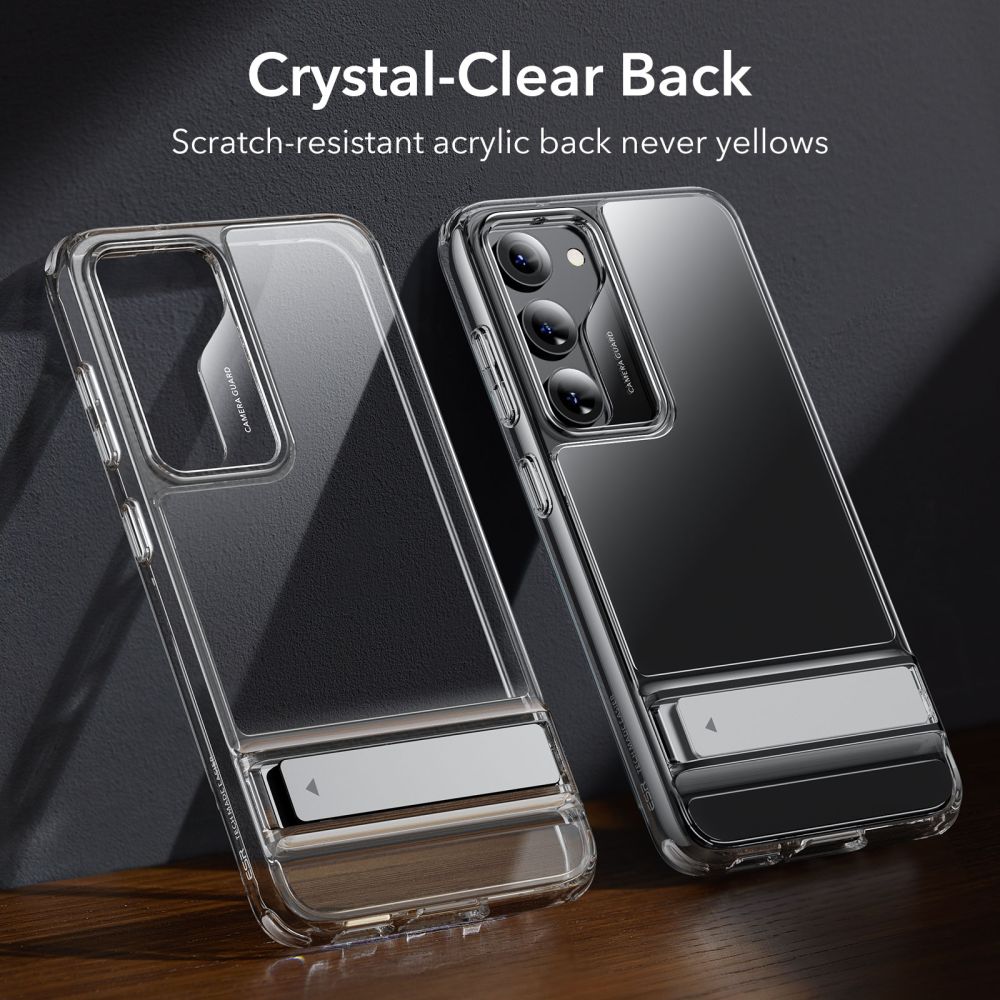 ESR Samsung Galaxy S23 Air Shield Boost Σκληρή Θήκη με Πλαίσιο Σιλικόνης και Stand - Διάφανη
