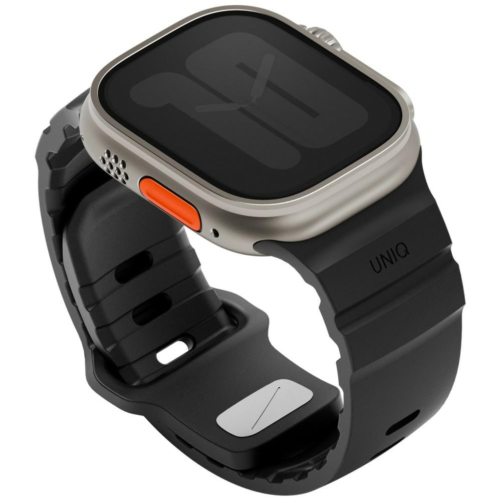 Uniq Λουράκι Apple Watch 8/9/10/11/12 - SE (1/2/3) - Ultra (1/2/3/4) - 44/45/46/49mm Σιλικόνης - Alton - Black