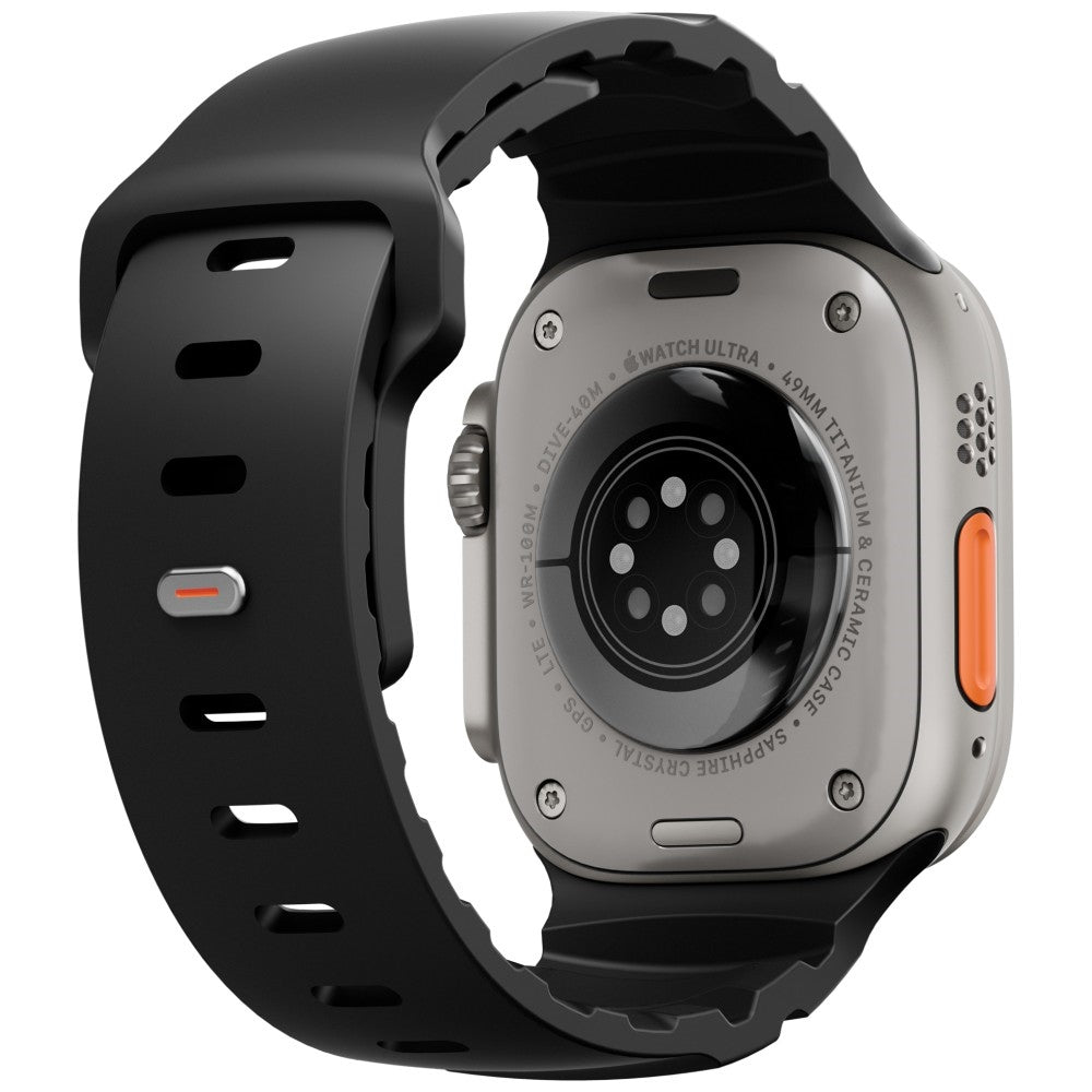 Uniq Λουράκι Apple Watch 8/9/10/11/12 - SE (1/2/3) - Ultra (1/2/3/4) - 44/45/46/49mm Σιλικόνης - Alton - Black