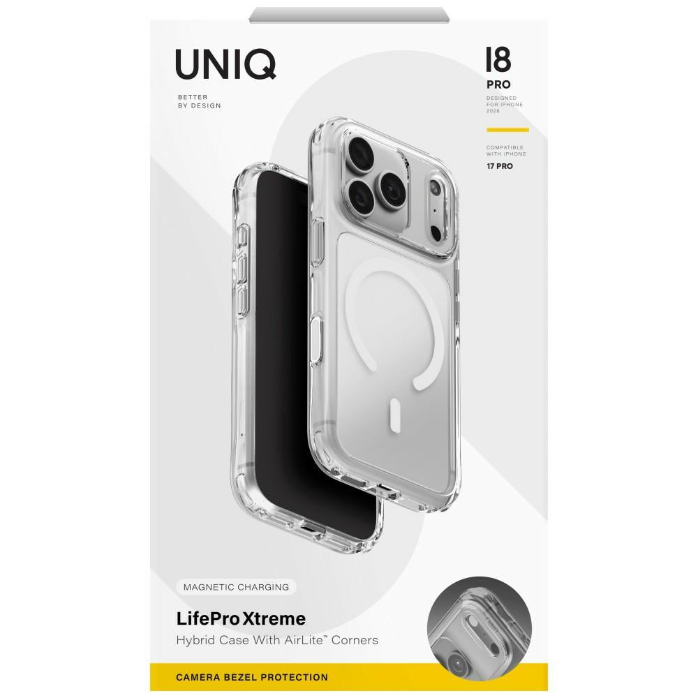 Uniq iPhone 18 Pro / iPhone 17 Pro - Σκληρή Θήκη με Πλαίσιο Σιλικόνης και MagSafe - LifePro Xtreme - Clear