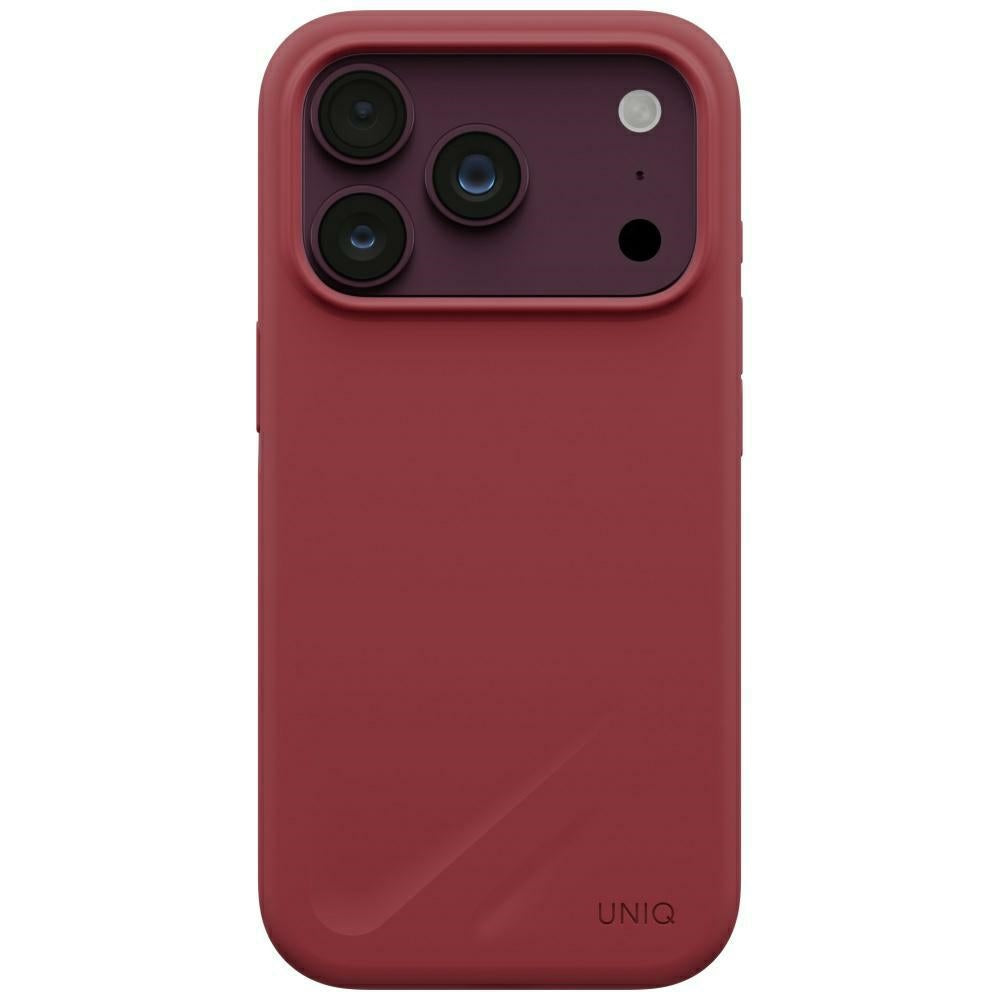 Uniq iPhone 18 Pro / iPhone 17 Pro - Θήκη Σιλικόνης MagSafe - Lino Magclick Charging - Cranberry Red