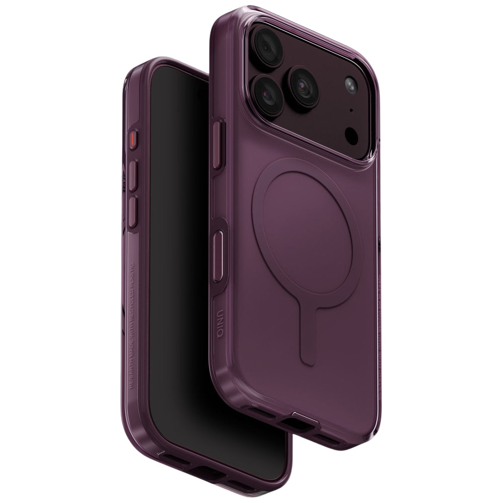 Uniq iPhone 18 Pro / iPhone 17 Pro - Σκληρή Θήκη με Πλαίσιο Σιλικόνης και MagSafe - Clario MagClick - Purple