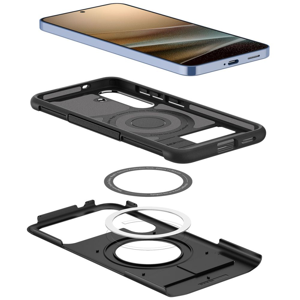 Spigen Samsung Galaxy S25 Plus Slim Armor Mag Σκληρή Θήκη με Stand και MagSafe - Black