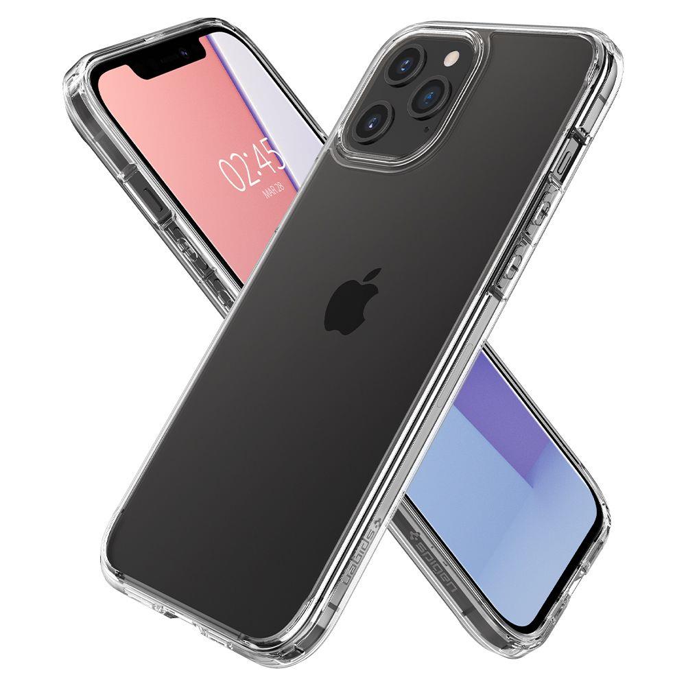 Spigen iPhone 12 Pro Max Ultra Hybrid Σκληρή Θήκη με Πλαίσιο Σιλικόνης - Crystal Clear