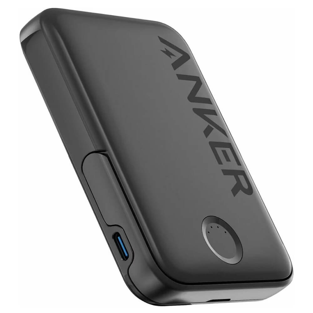 Anker Ασύρματο MagSafe Power Bank 322 - 5000mAh 7.5W με 1 Θύρα Type-C και Σταντ - Black