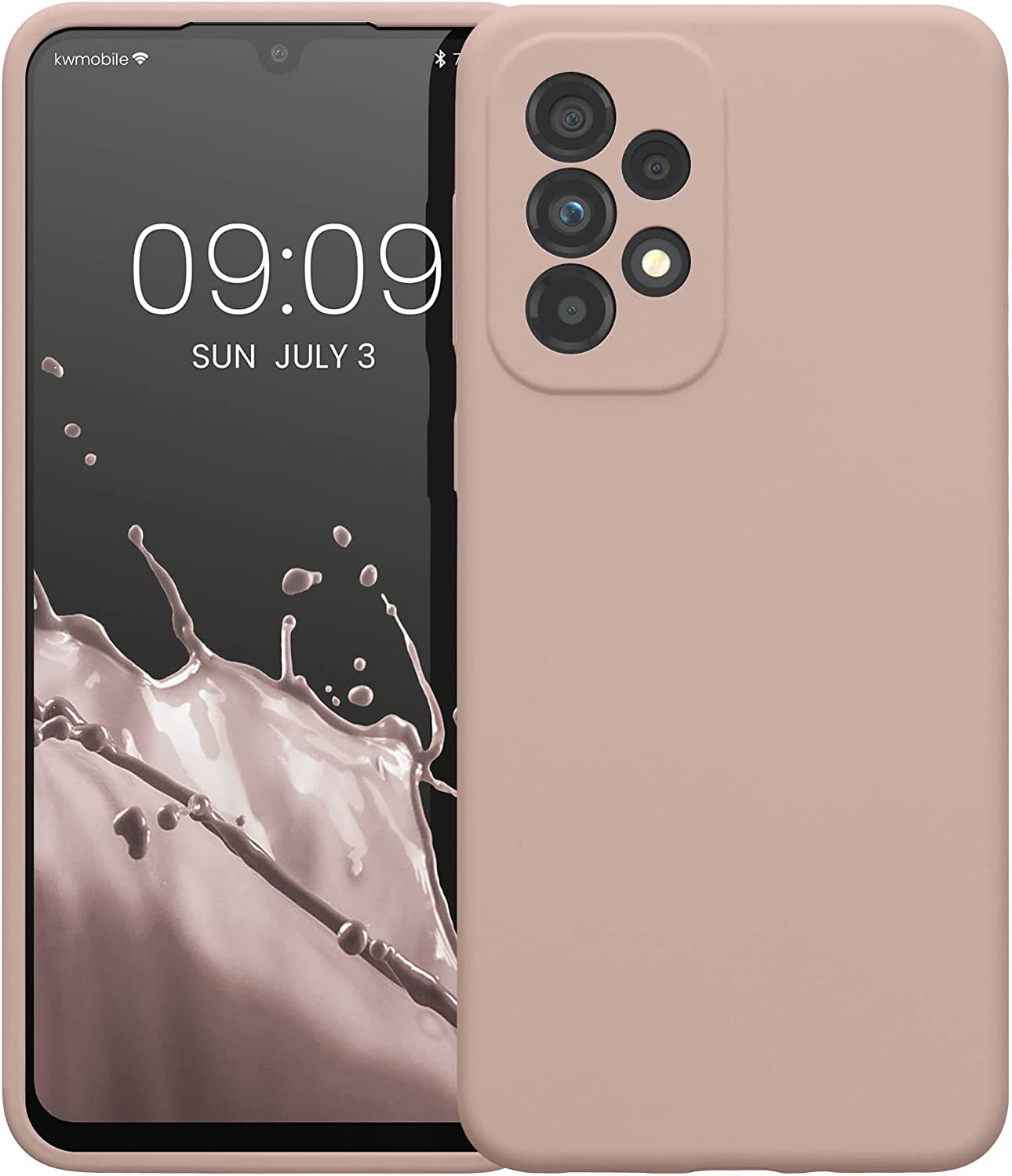 KW Samsung Galaxy A33 5G Θήκη Σιλικόνης Rubberized TPU - Antique Pink Matte - 57833.52