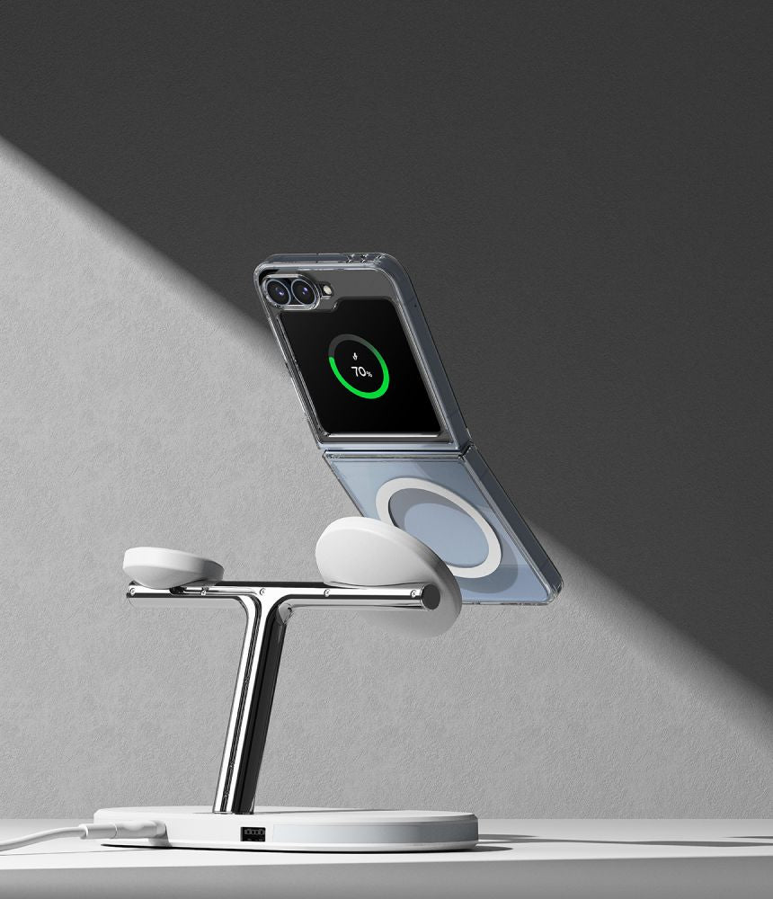 Ringke Samsung Galaxy Z Flip6 Fusion Σκληρή Θήκη με Πλαίσιο Σιλικόνης και MagSafe - Διάφανη