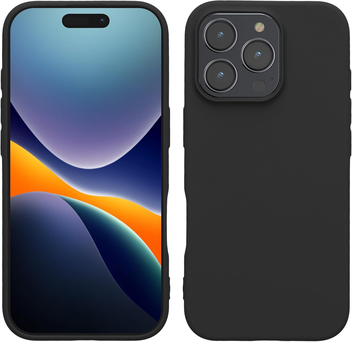 KW iPhone 16 Pro Λεπτή Θήκη Σιλικόνης TPU - Matte Black
