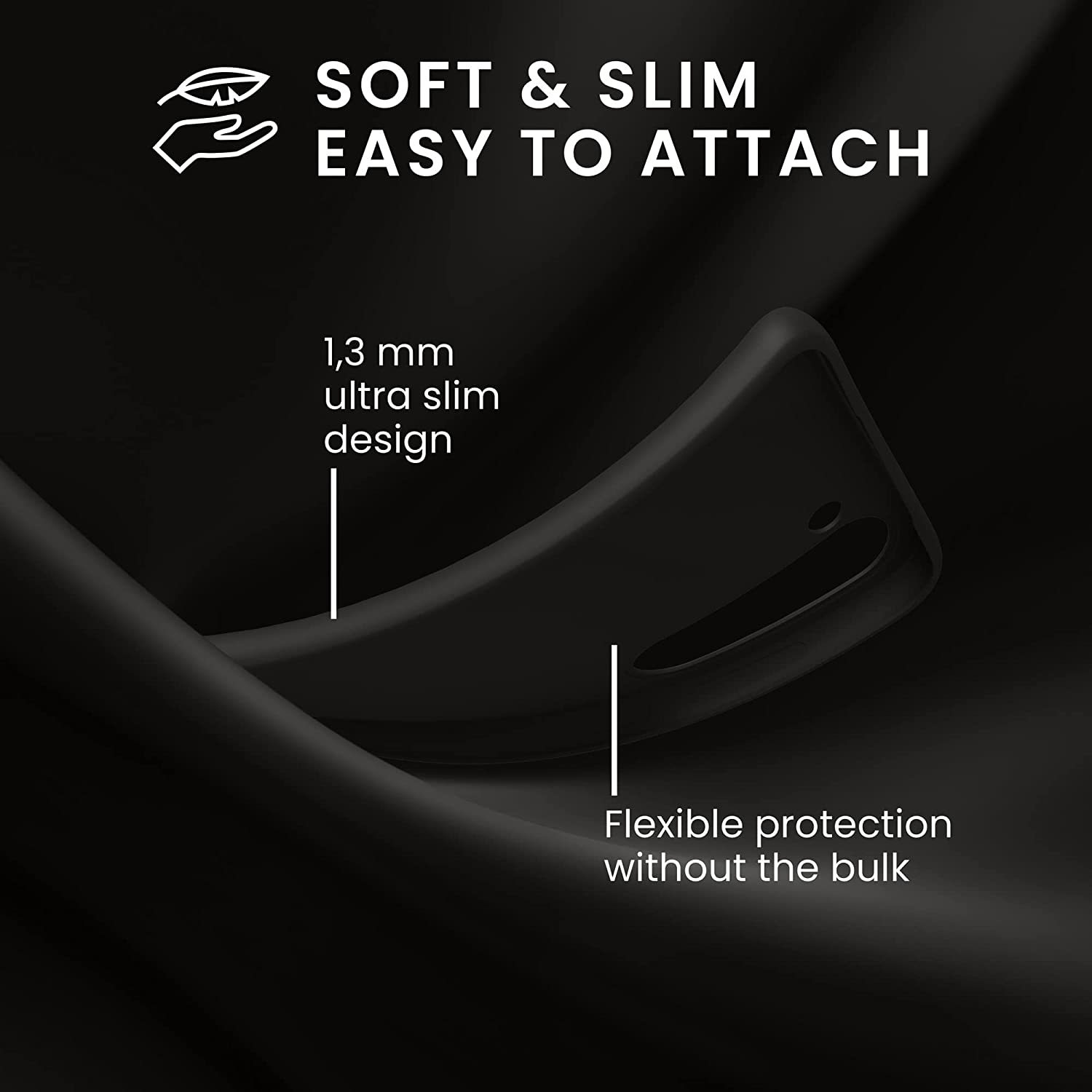 KW Samsung Galaxy S23 Θήκη Σιλικόνης TPU - Black - 60282.01