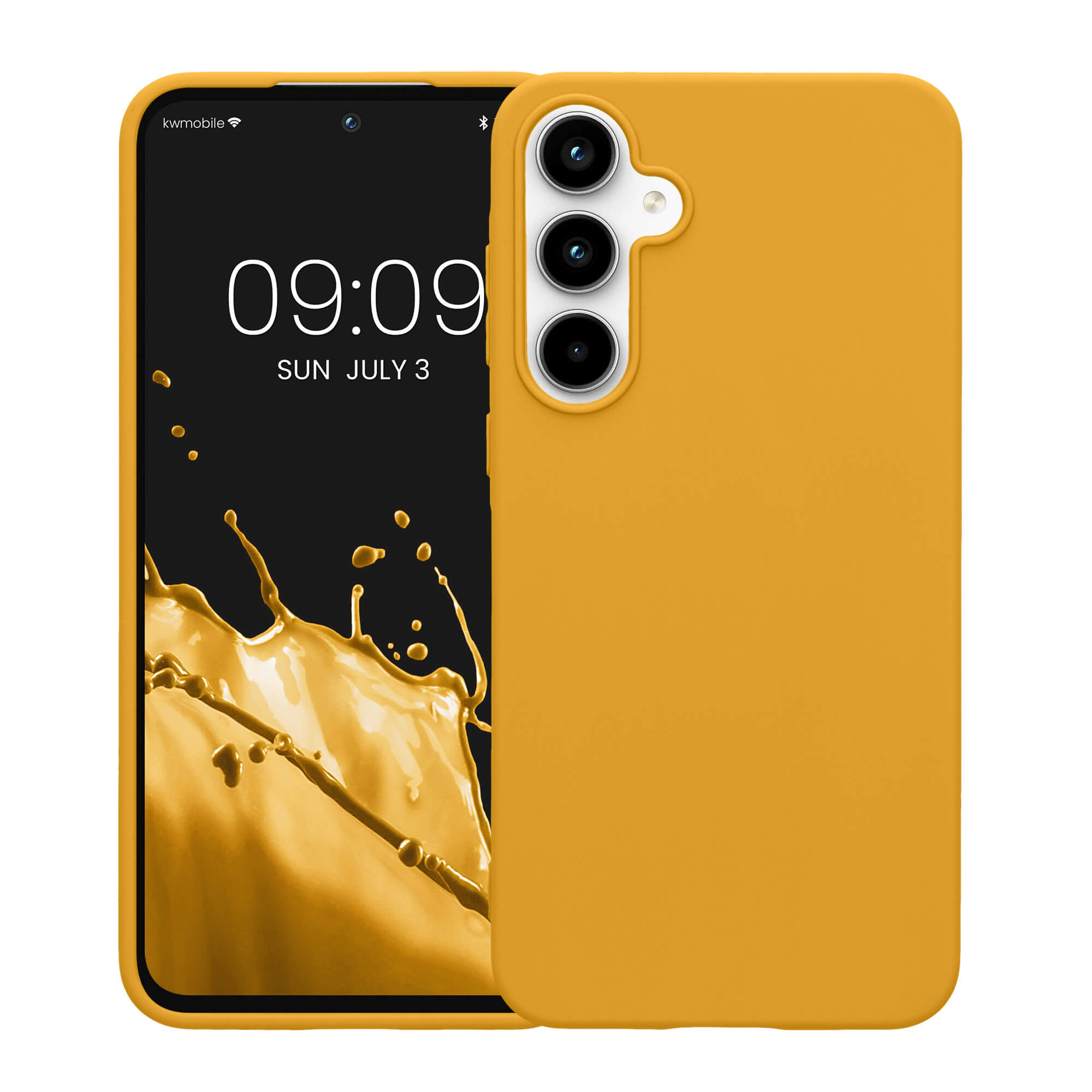 KW Samsung Galaxy A55 5G Λεπτή Θήκη Σιλικόνης TPU - Honey Yellow
